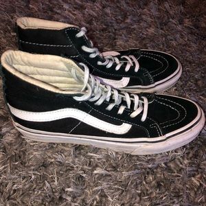 Black Sk8 Hi slim vans women’s size 5.5